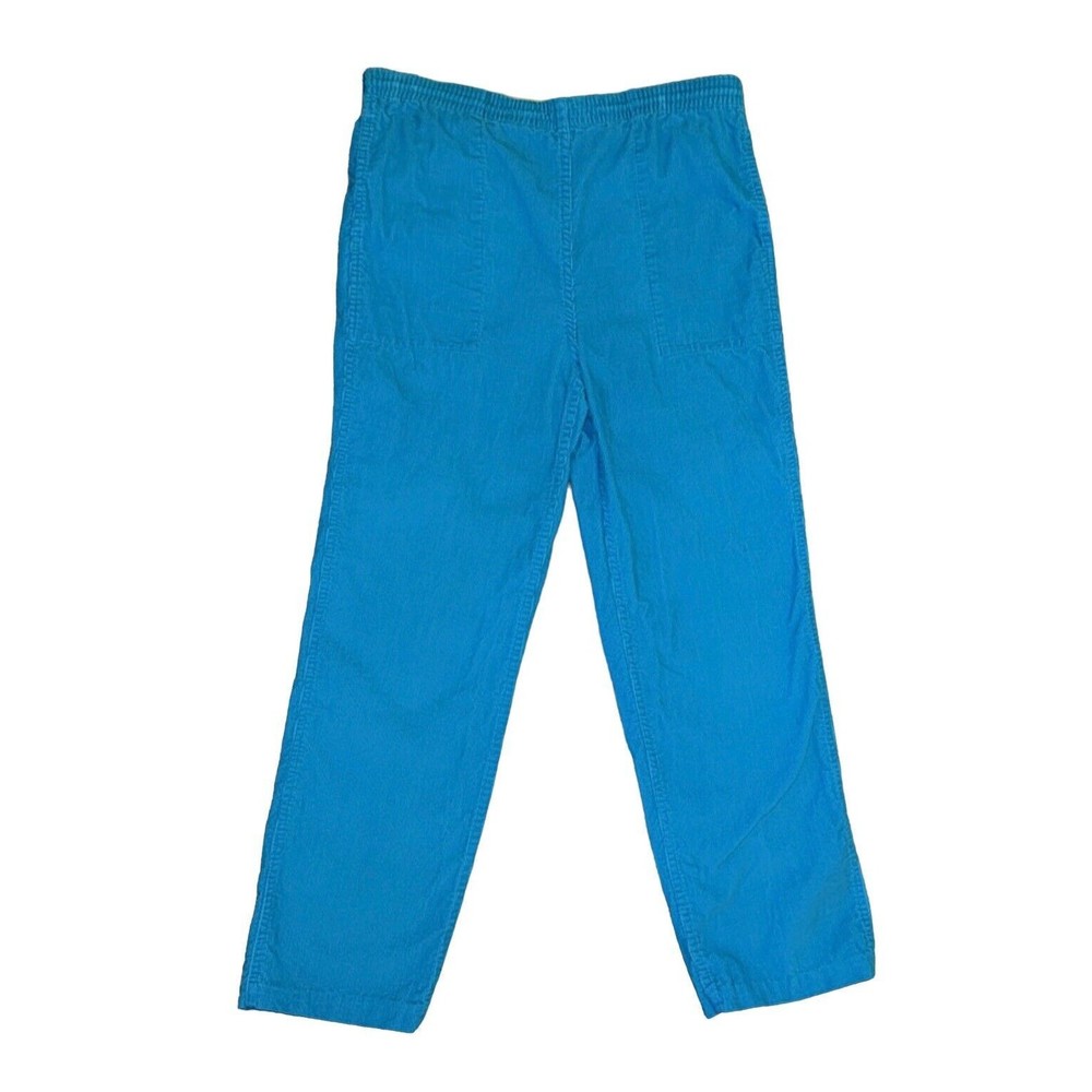 Merona Sport Rare Womens Corduroy Straight Leg Pants Pants Blue Pockets Sz Small